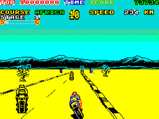 Super Hang On screenshot 3 for ZX Spectrum